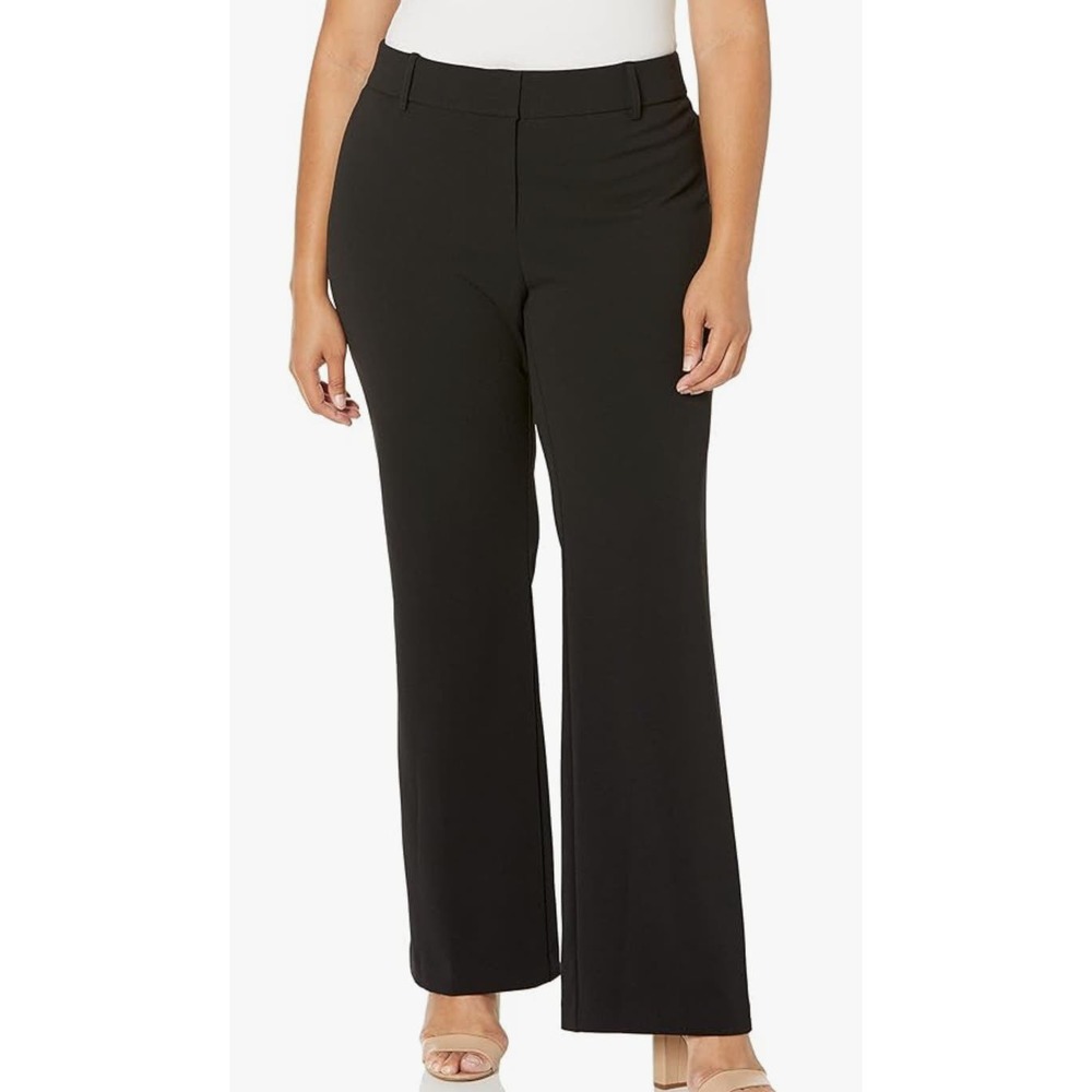 Rafaella Plus Size Soft Crepe Dress Pants - Modern Fit Elegance in Size 14 w3010